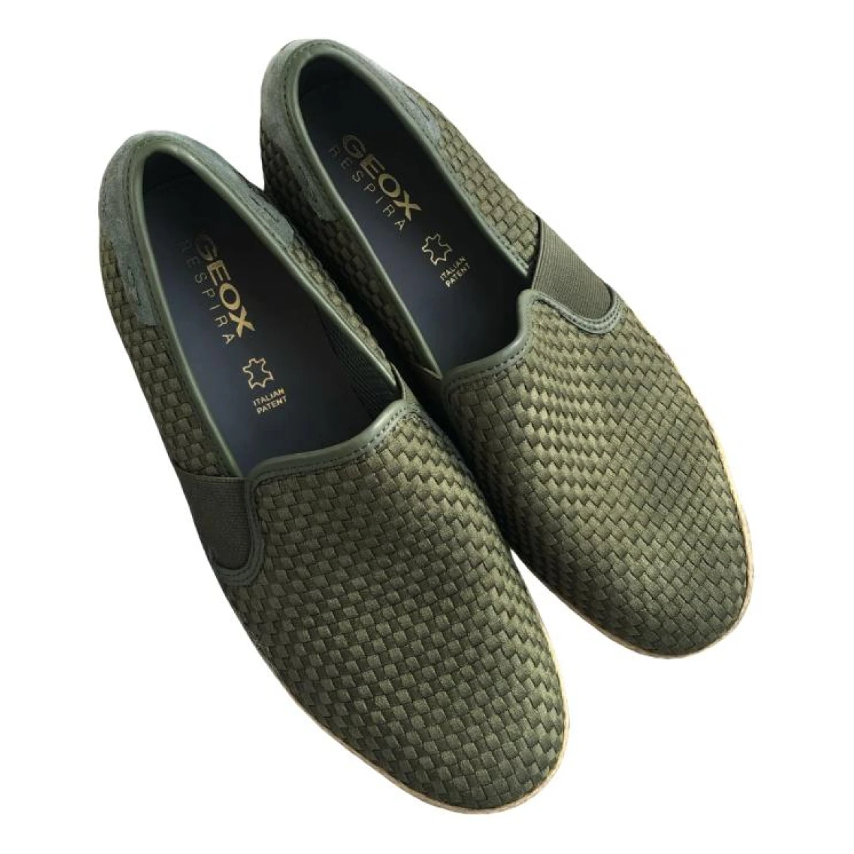 Pre-owned Geox Cloth Espadrilles In Khaki