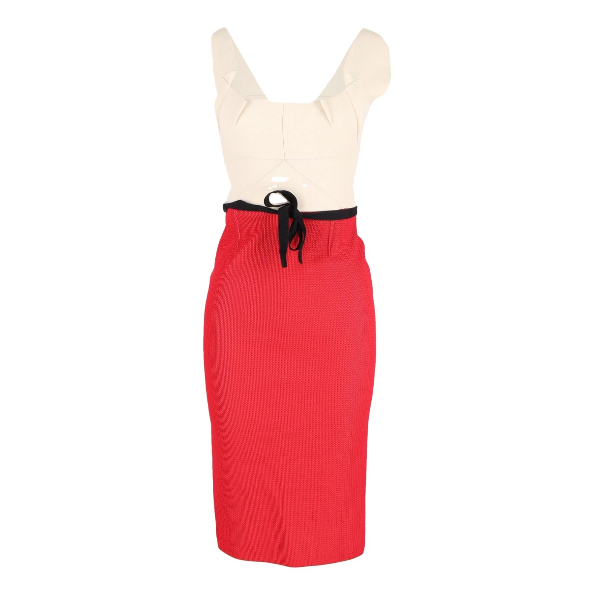 Pre-owned Roland Mouret Wool Dress In Red