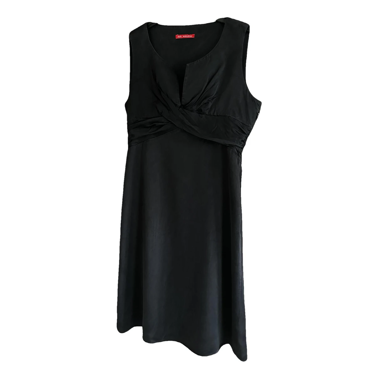Pre-owned Manoukian Silk Mid-length Dress In Black