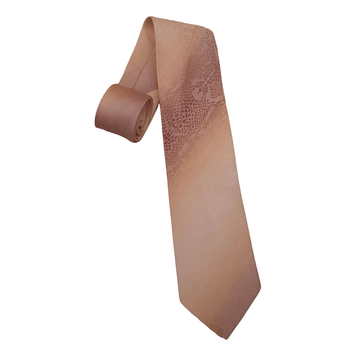 Pre-owned Roberto Cavalli Silk Tie In Pink