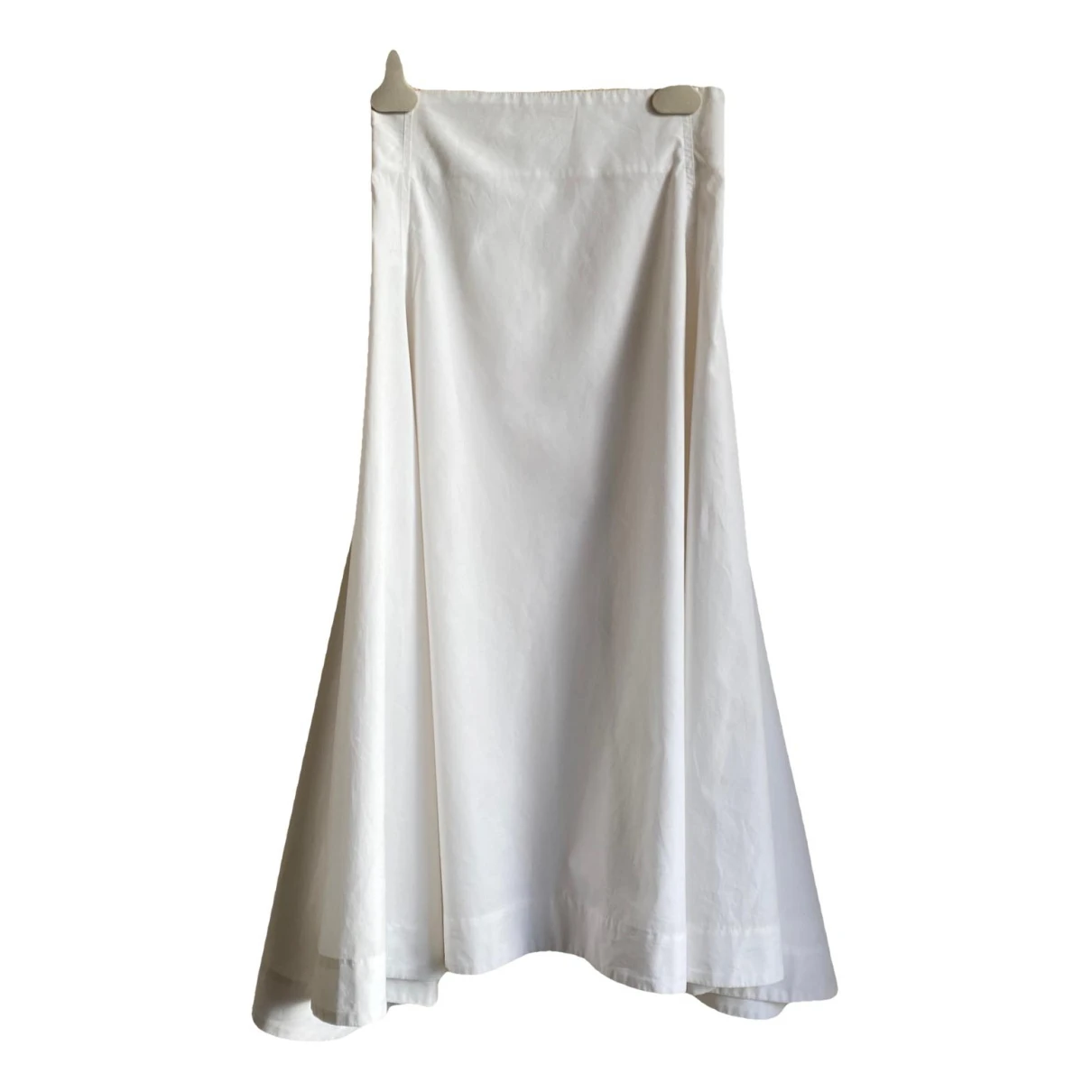 Pre-owned Lemaire Mid-length Skirt In White