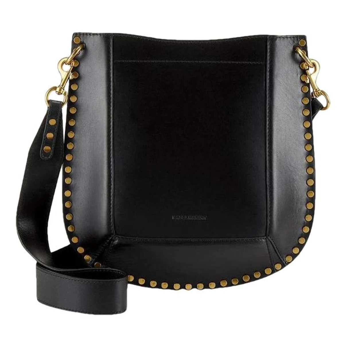 Pre-owned Isabel Marant Oksan Leather Crossbody Bag In Black