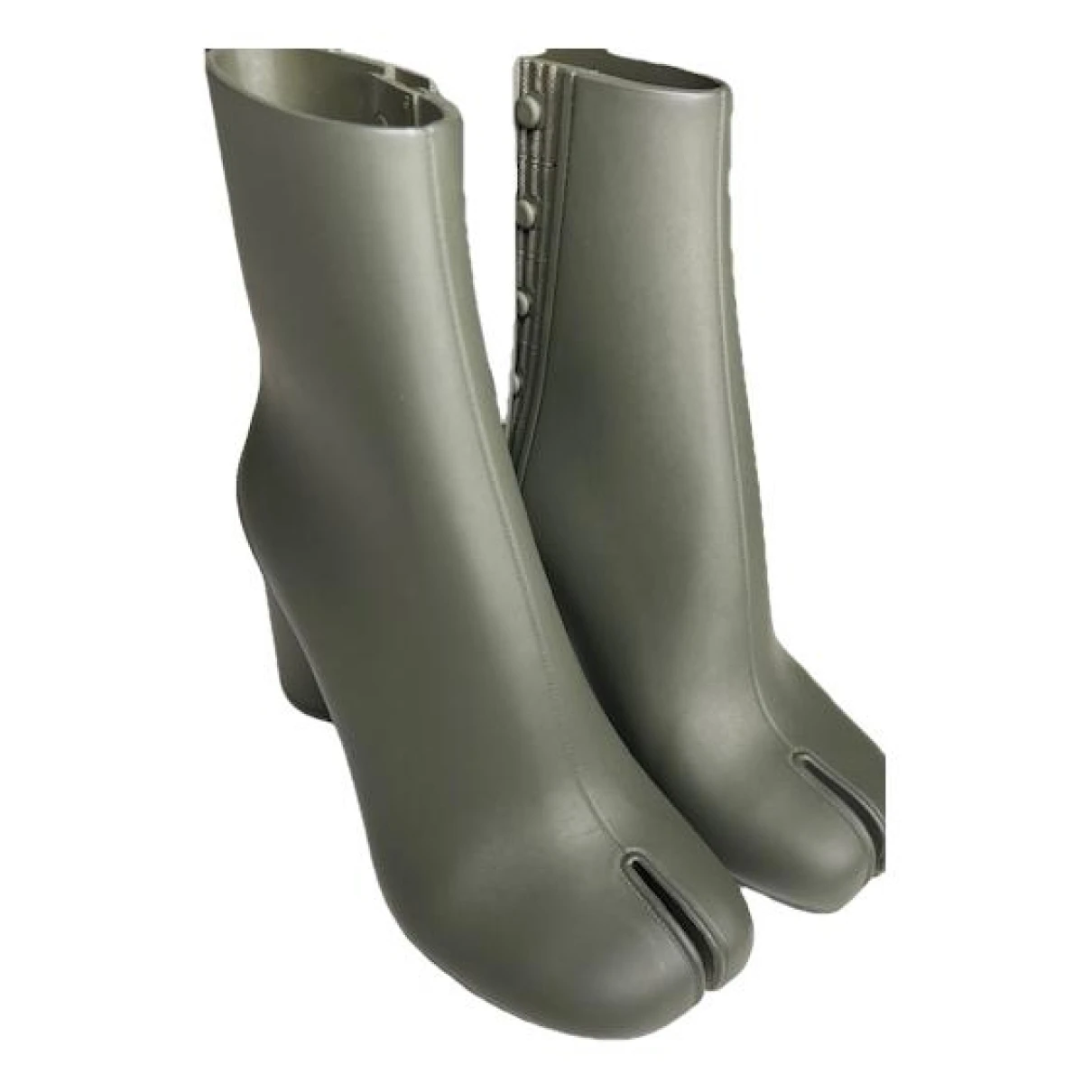 Pre-owned Maison Margiela Tabi Boots In Green