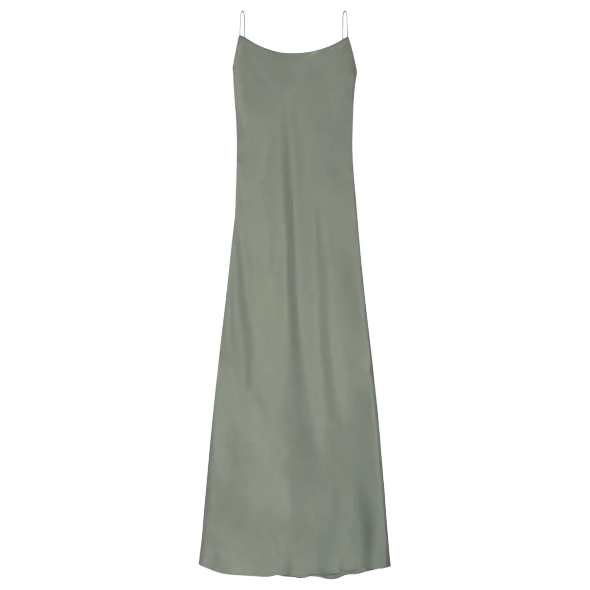 Pre-owned Anine Bing Silk Mid-length Dress In Green