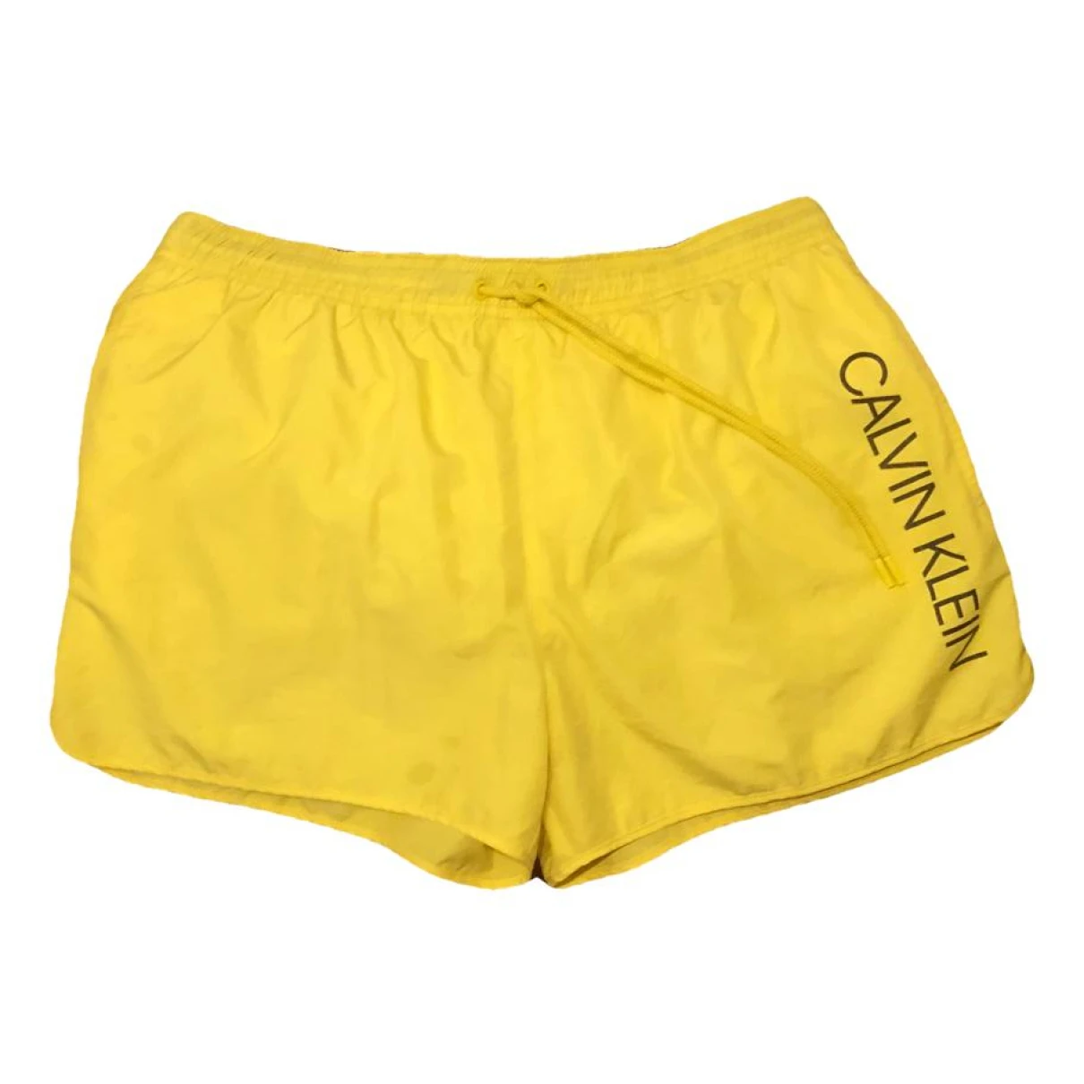 Pre-owned Calvin Klein Shorts In Yellow