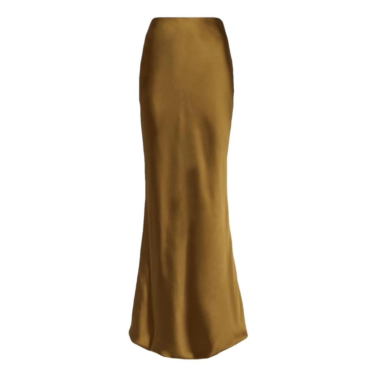 Pre-owned Norma Kamali Maxi Skirt In Brown
