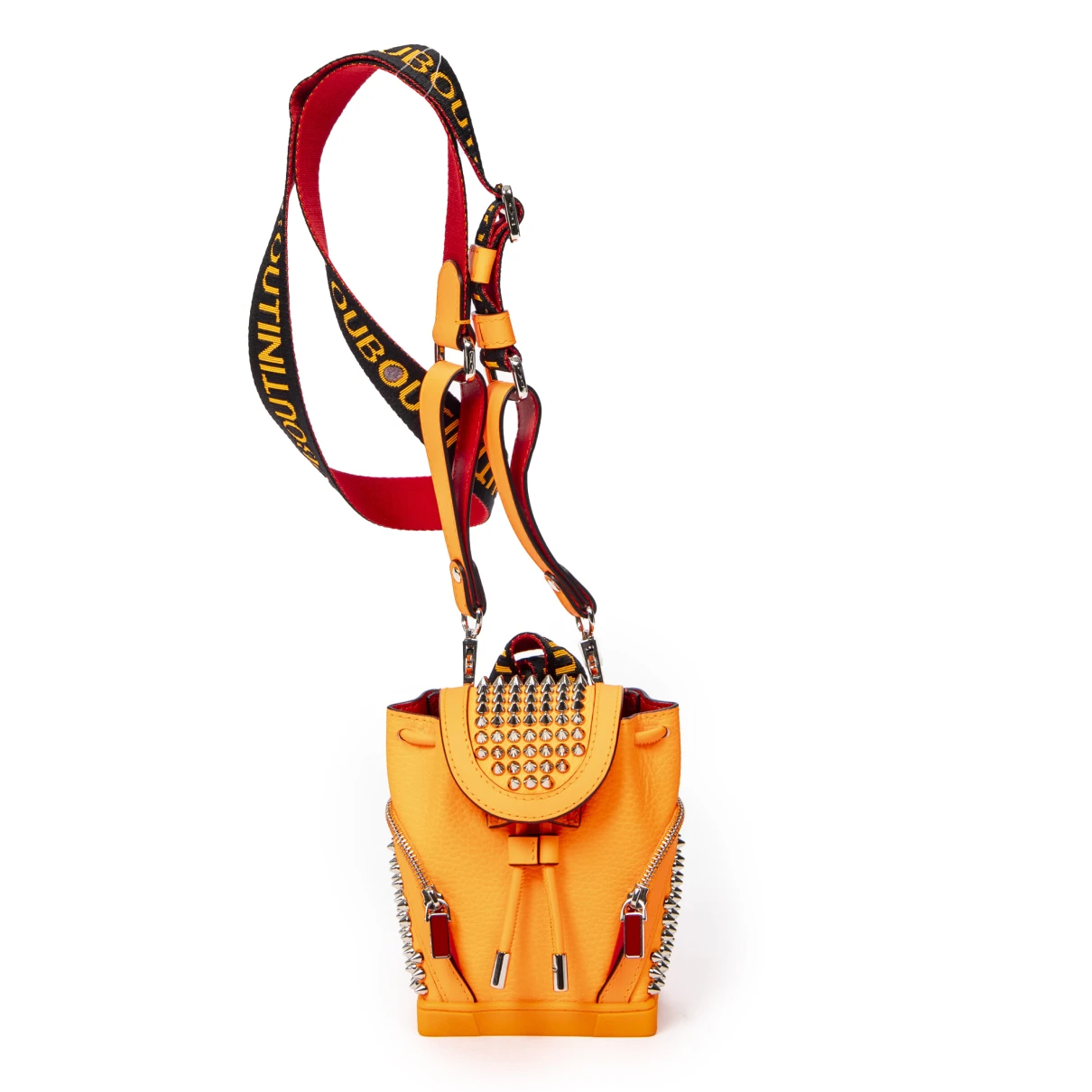 Pre-owned Christian Louboutin Leather Handbag In Orange