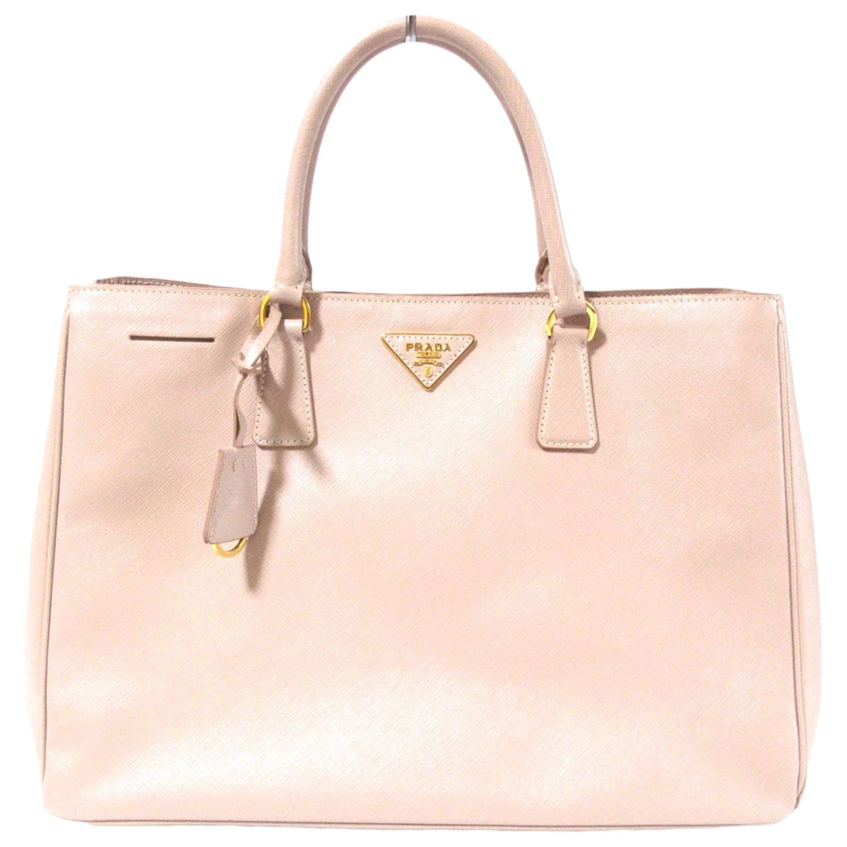 Pre-owned Prada Galleria Leather Tote In Pink