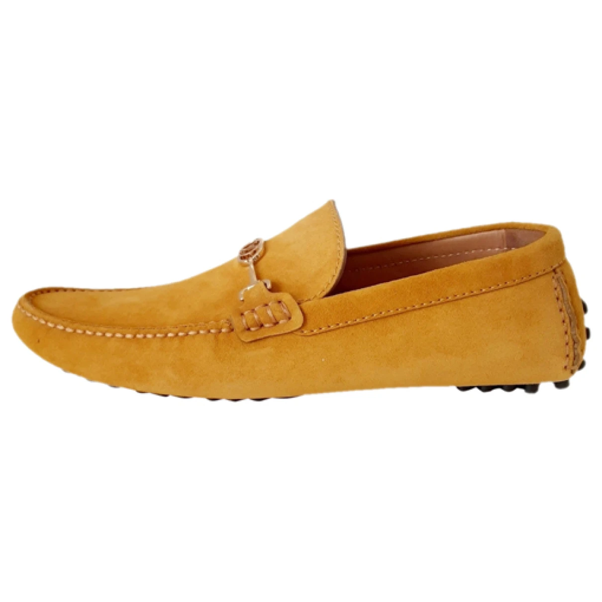 Pre-owned Louis Vuitton Flats In Yellow