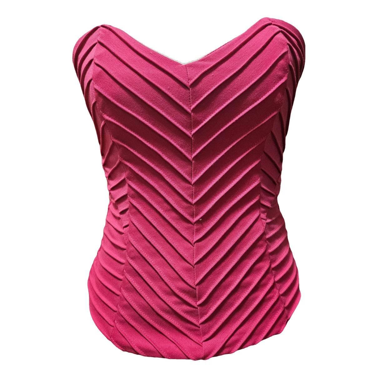 Pre-owned Bardot Corset In Pink
