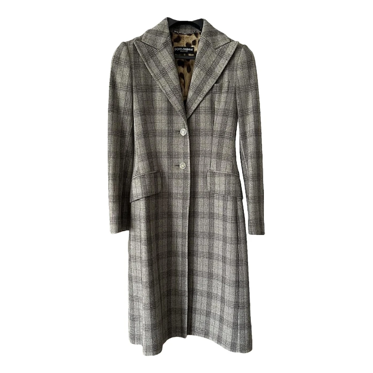 Pre-owned Dolce & Gabbana Wool Coat In Multicolour