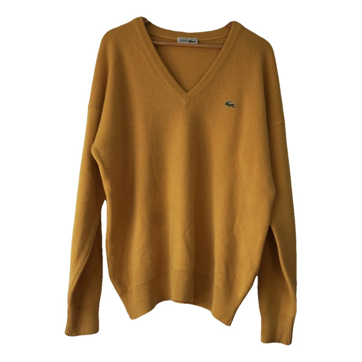 Pre-owned Lacoste Wool Pull In Yellow