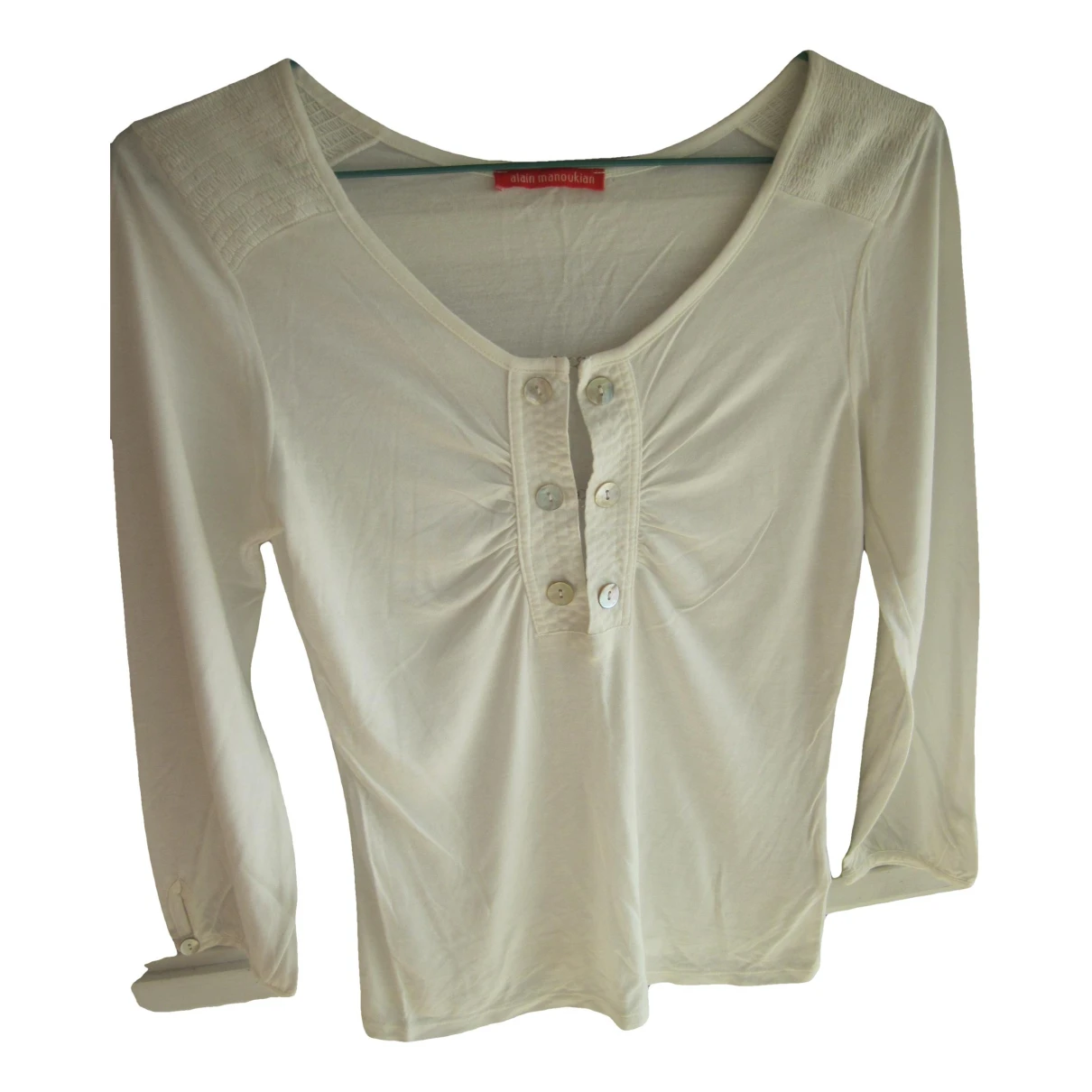 Pre-owned Manoukian Blouse In White