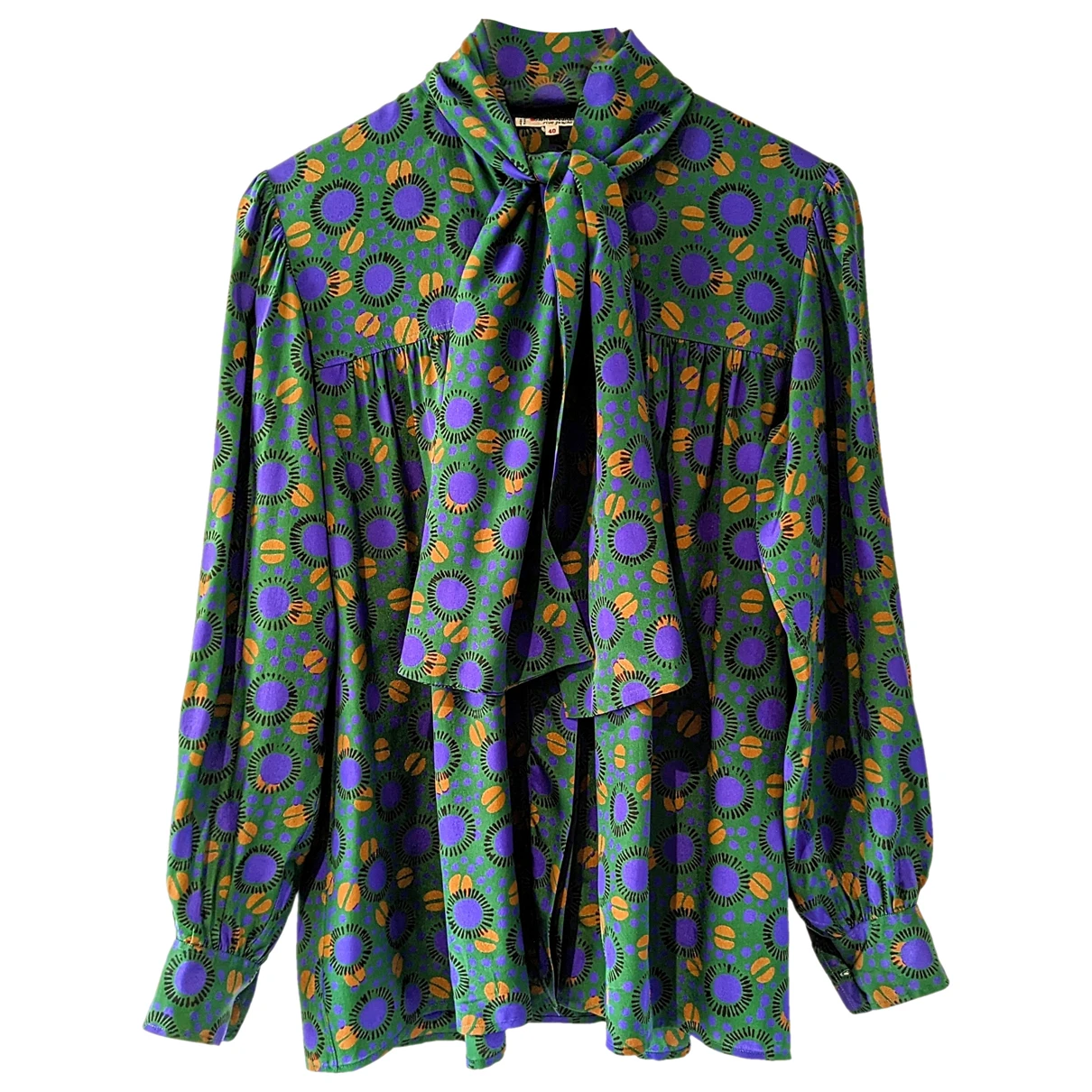 Pre-owned Saint Laurent Silk Blouse In Multicolour