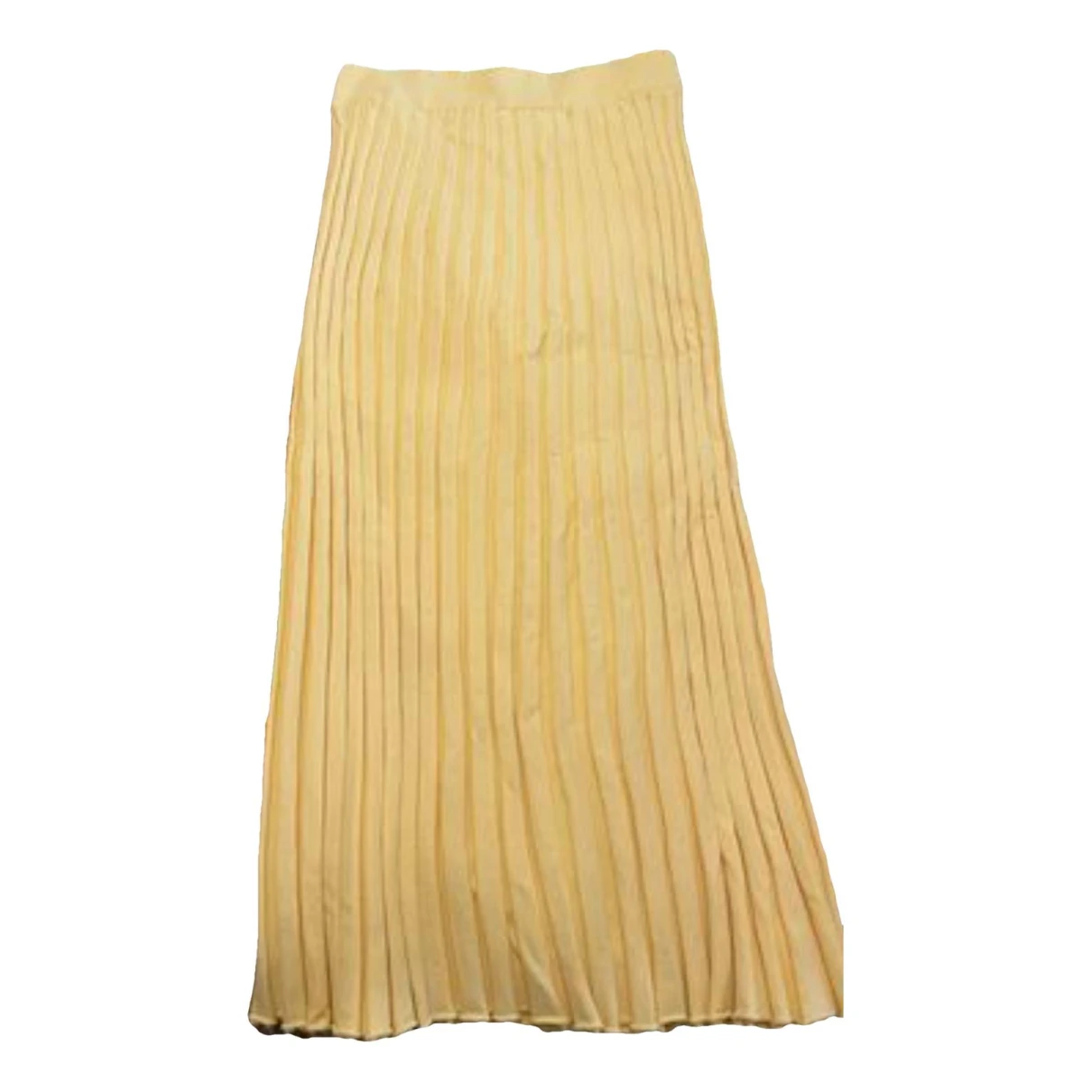 Pre-owned Ena Pelly Mid-length Skirt In Yellow