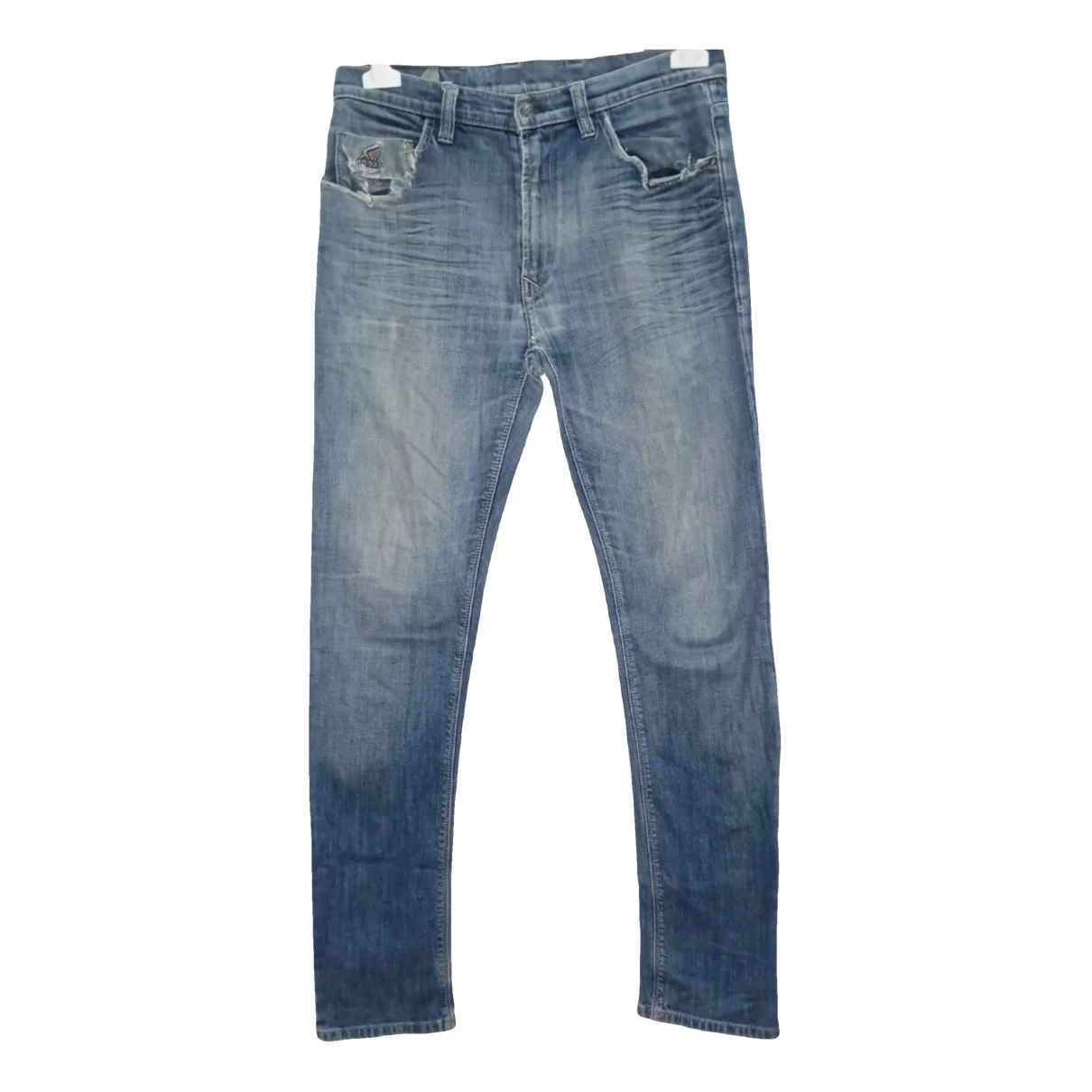 Pre-owned Hogan Straight Jeans In Blue