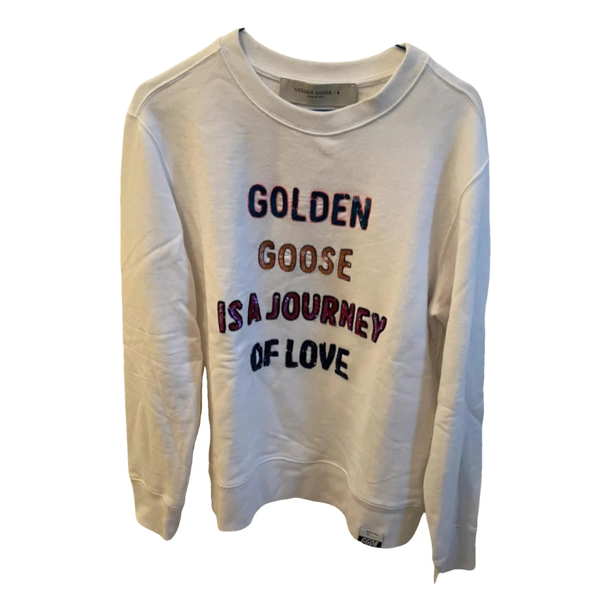 Pre-owned Golden Goose Sweatshirt In White