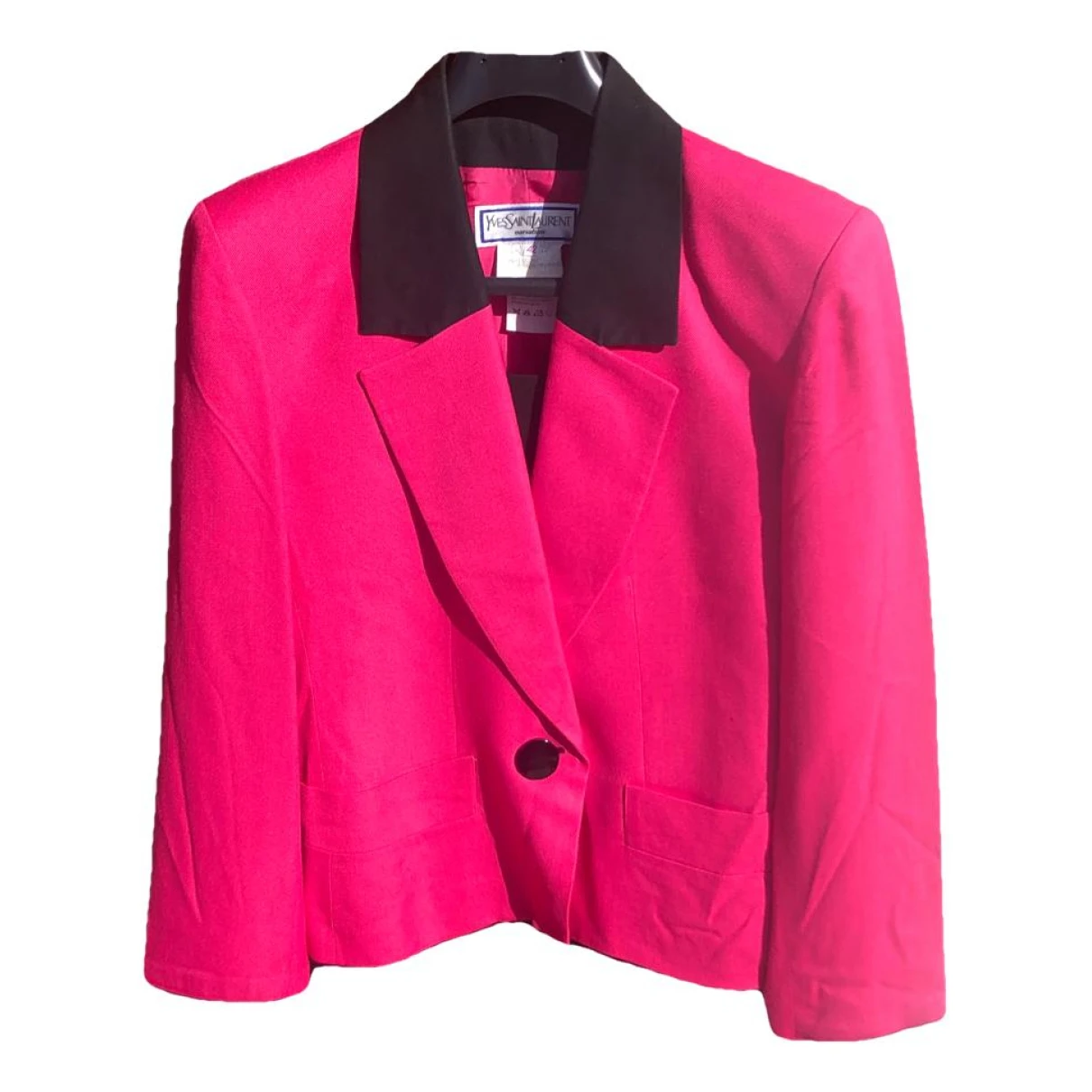 Pre-owned Saint Laurent Suit Jacket In Pink