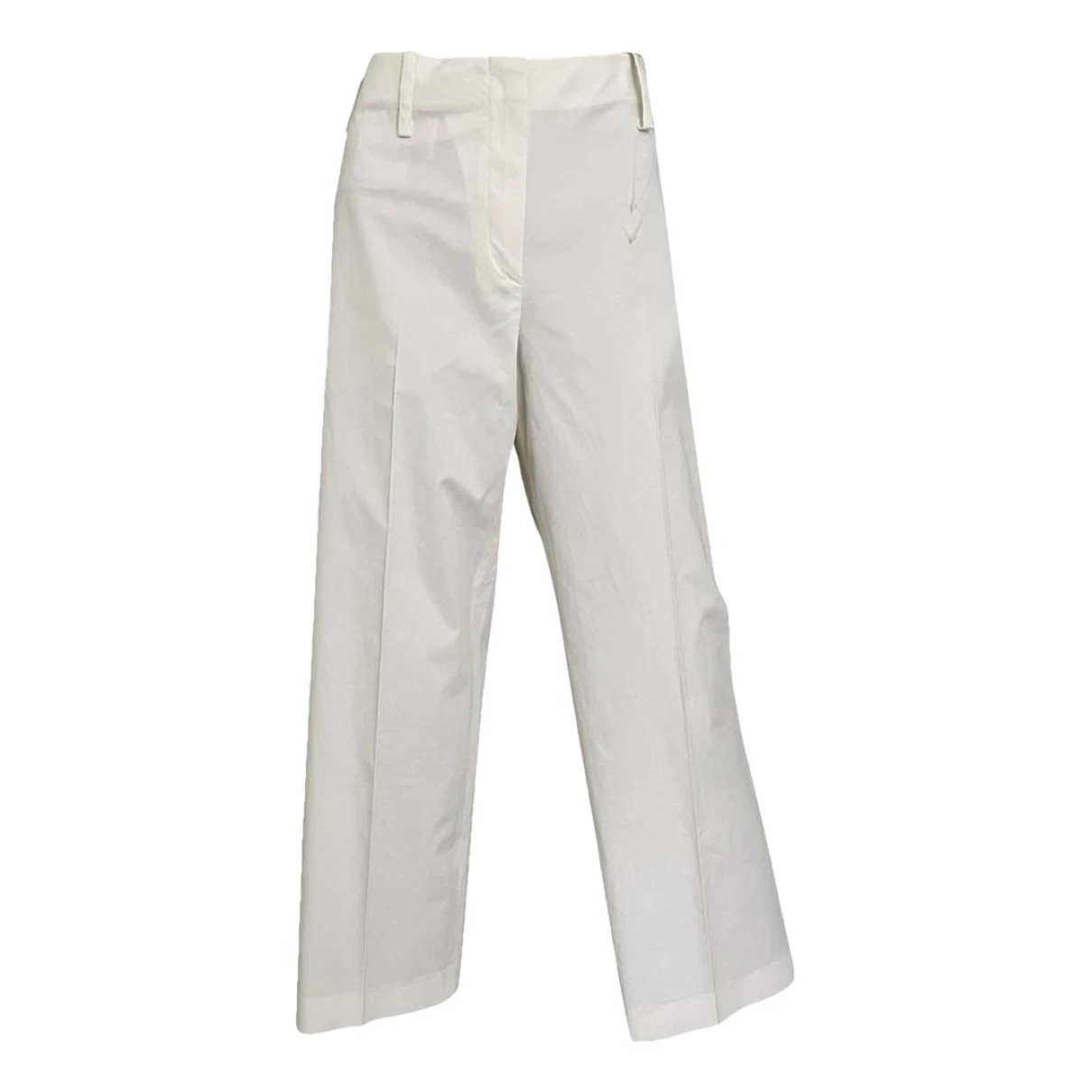 Pre-owned Jil Sander Large Pants In White