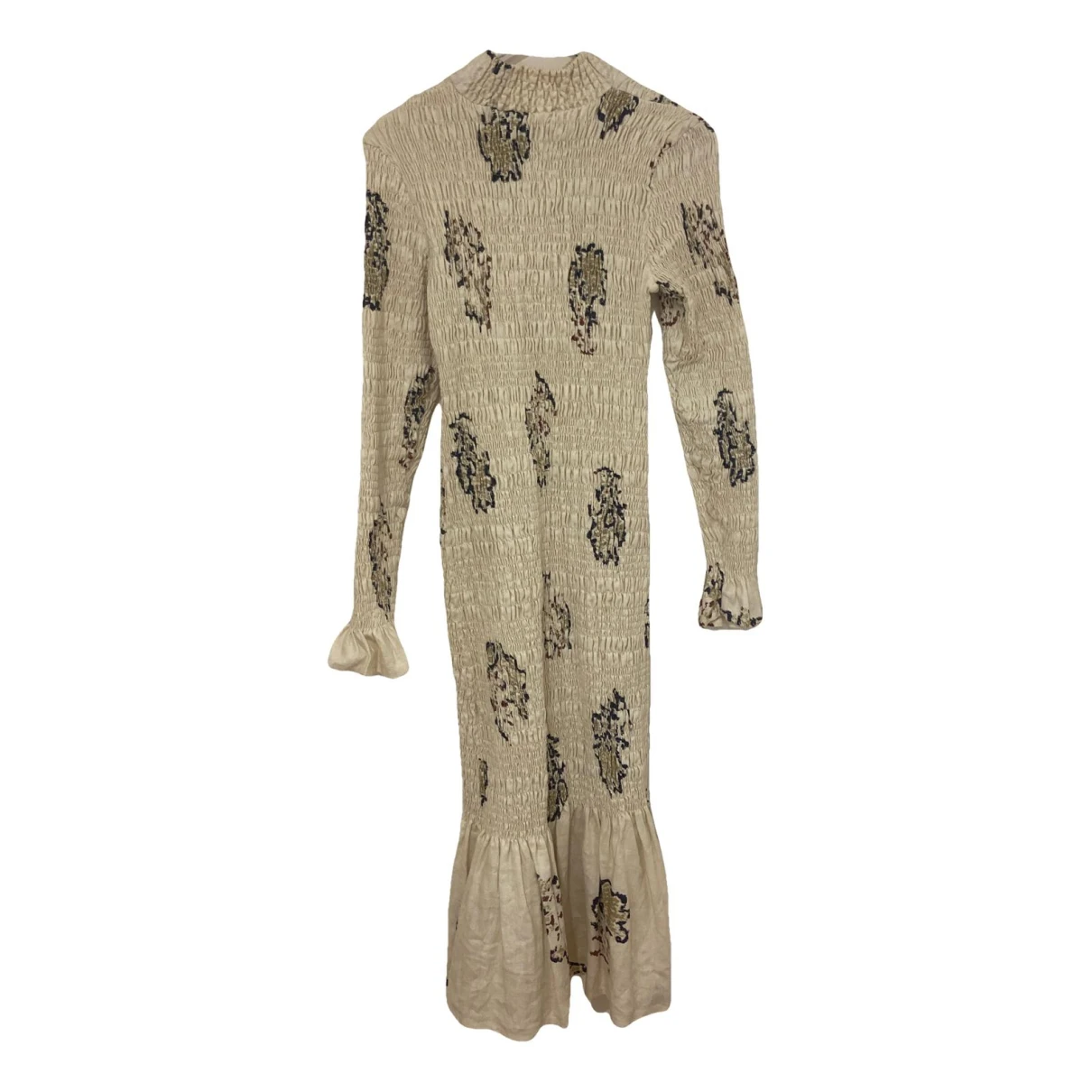 Pre-owned Sir The Label Linen Maxi Dress In Beige