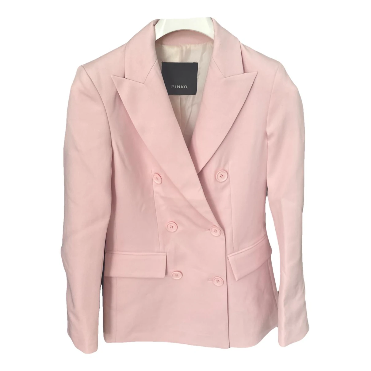 Pre-owned Pinko Coat In Pink