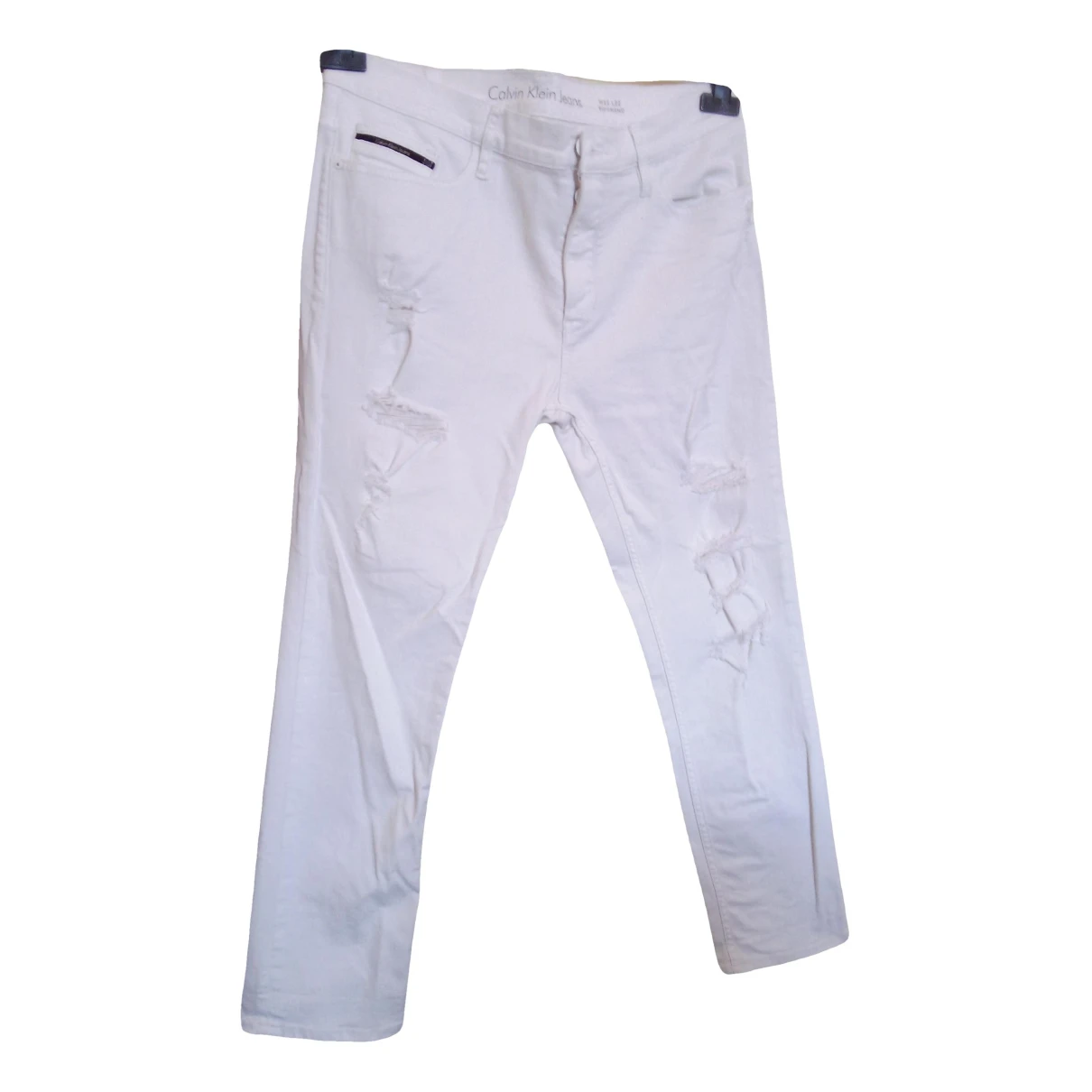 Pre-owned Calvin Klein Jeans Est.1978 Boyfriend Jeans In White