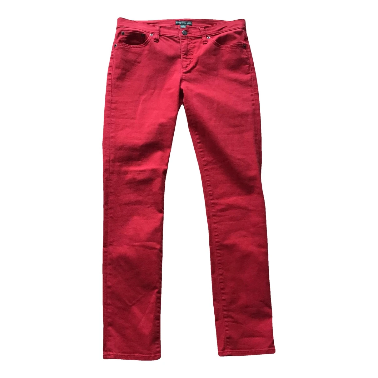Pre-owned Ralph Lauren Slim Pants In Red