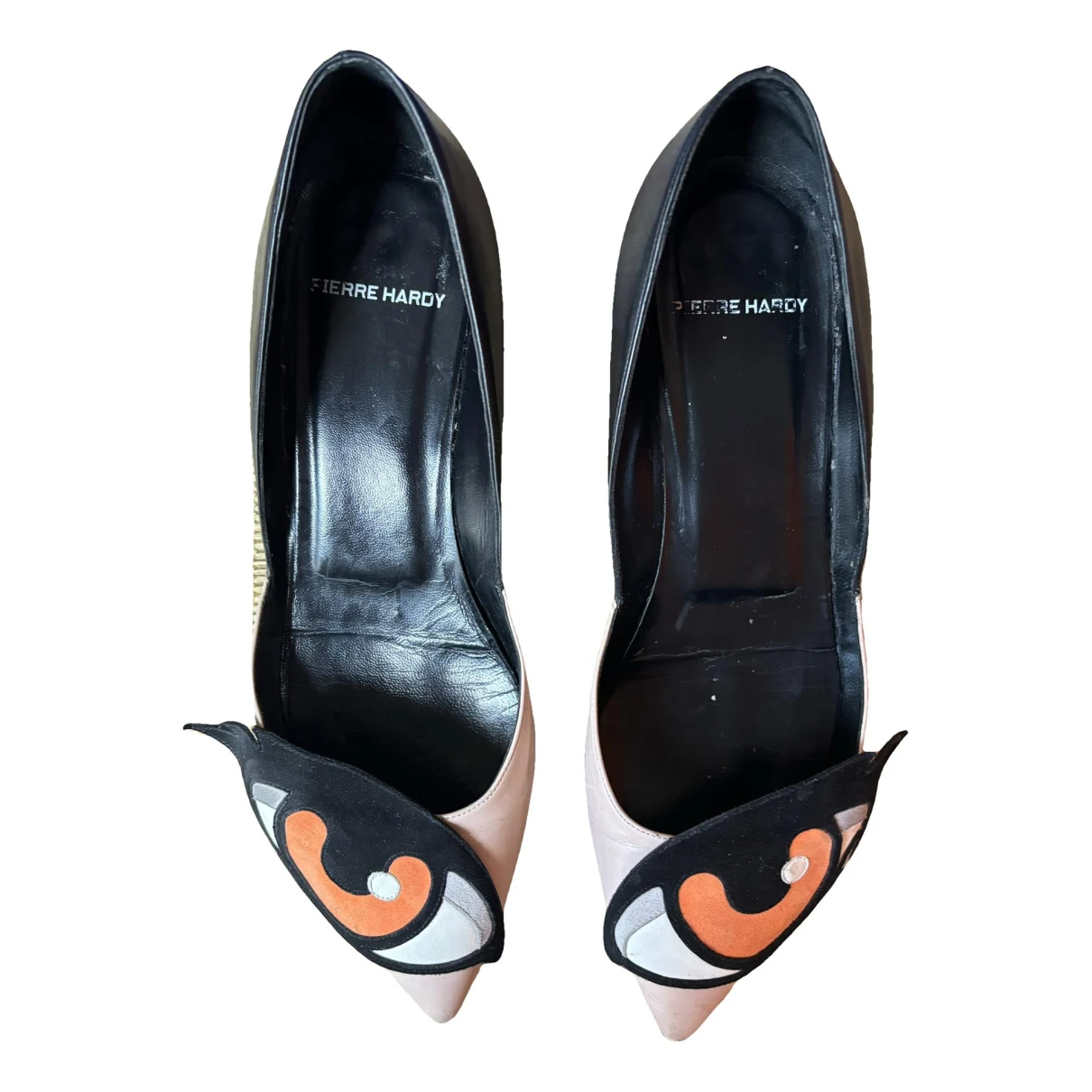 Pre-owned Pierre Hardy Leather Heels In Orange