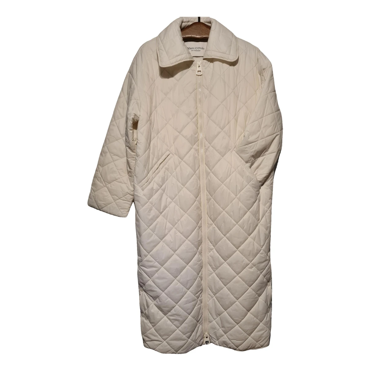 Pre-owned Marc O'polo Coat In White