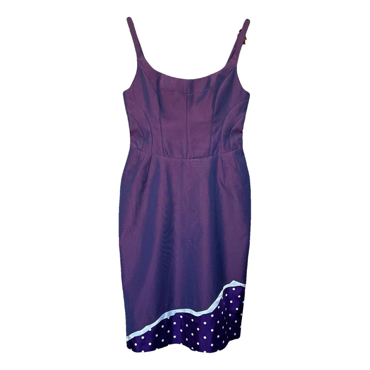 Pre-owned Paul Smith Wool Mid-length Dress In Purple