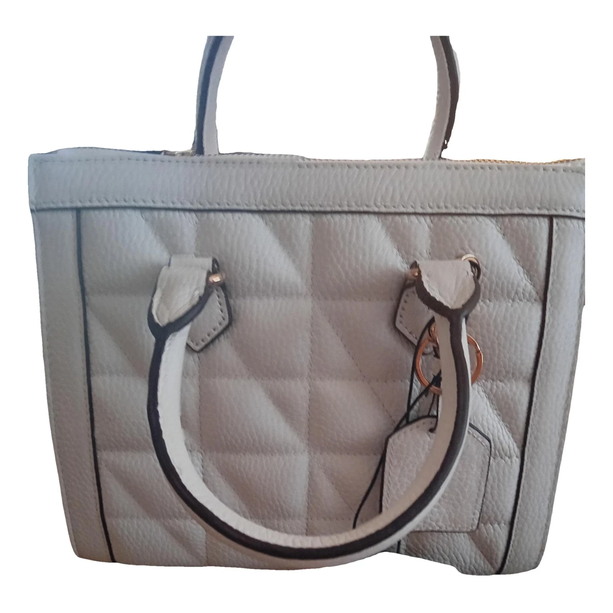 Pre-owned Geox Leather Handbag In White