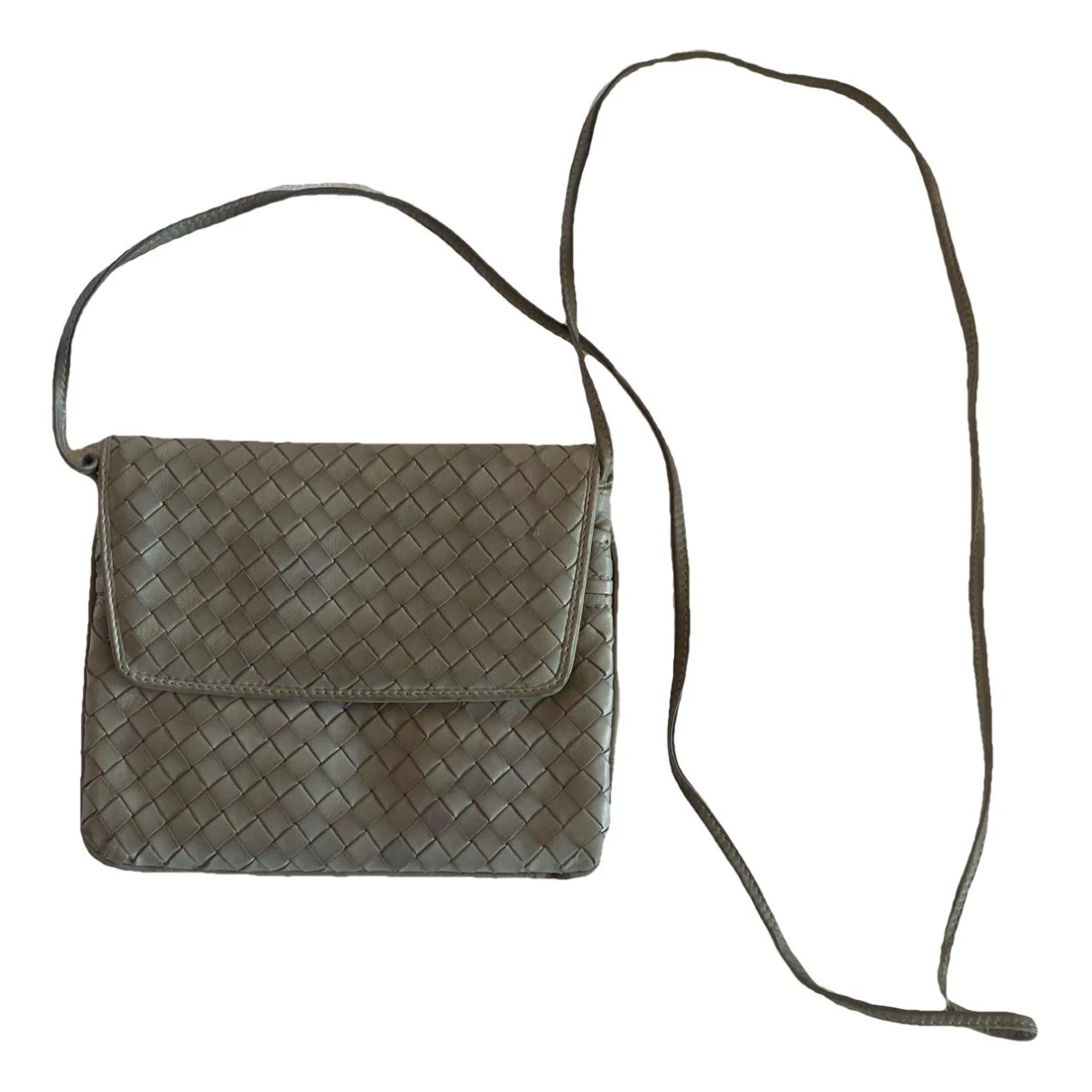 Pre-owned Bottega Veneta Leather Bag In Grey