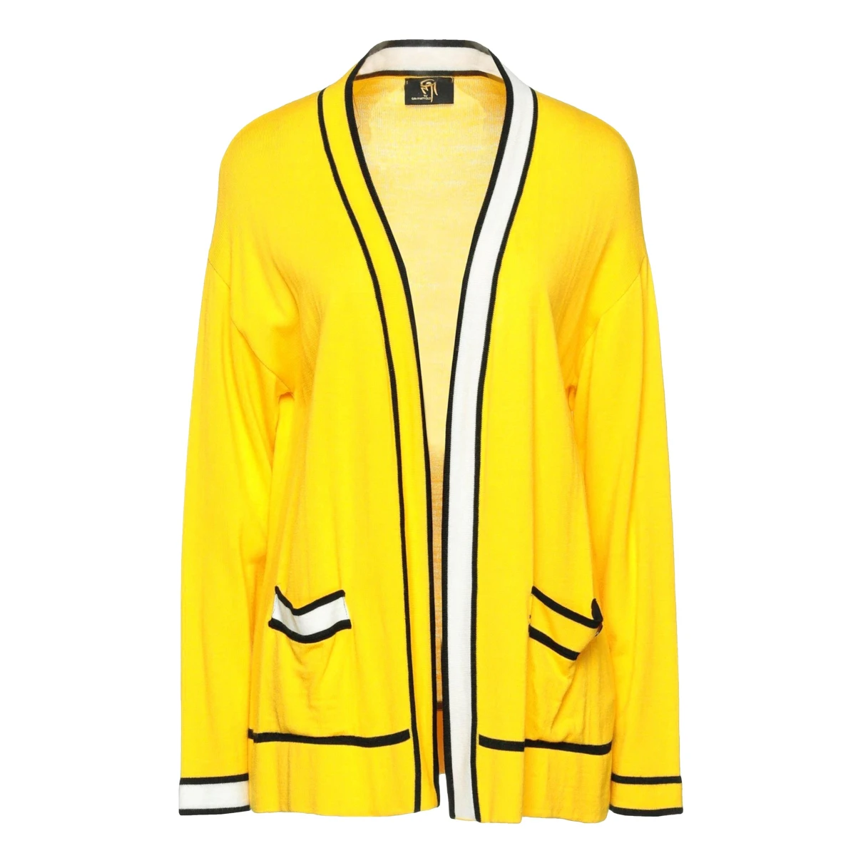 Pre-owned Gai Mattiolo Wool Cardigan In Yellow