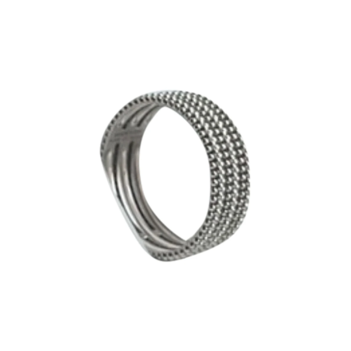 Pre-owned Mauboussin Premier Jour White Gold Ring In Silver