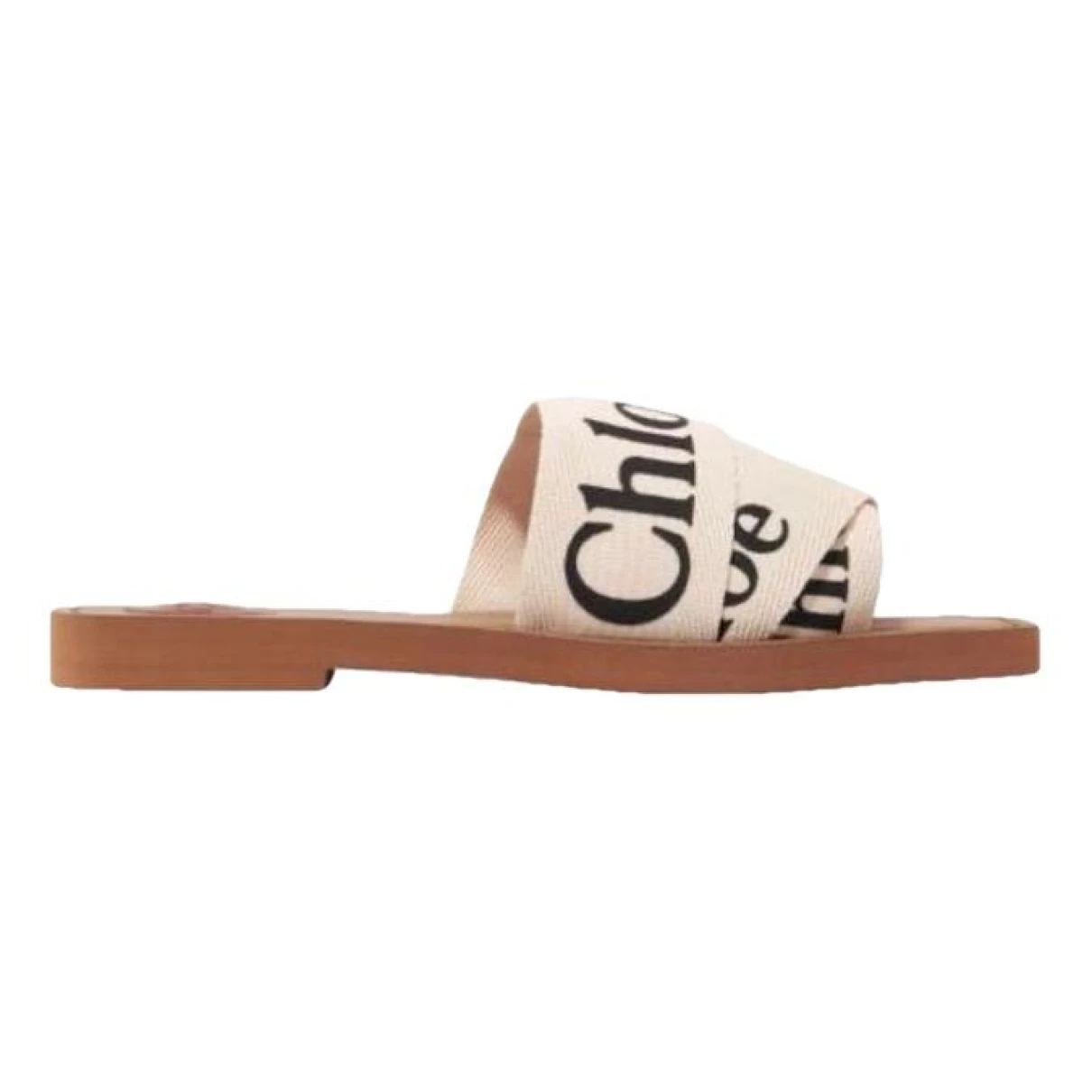 Pre-owned Chloé Leather Sandal In White