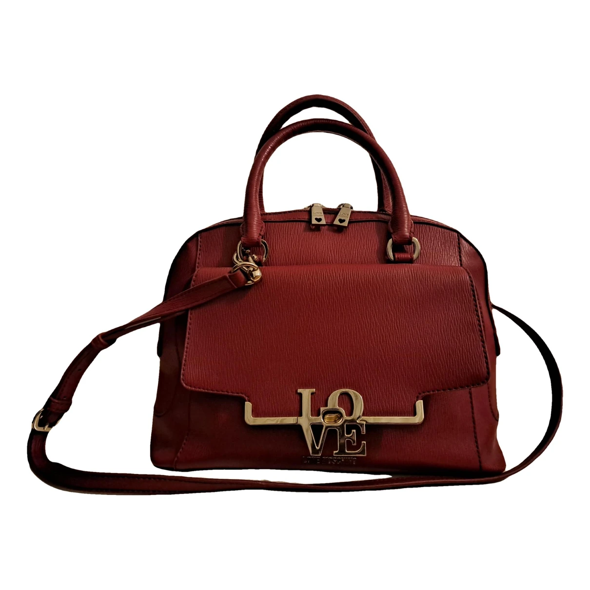 Pre-owned Moschino Love Handbag In Red
