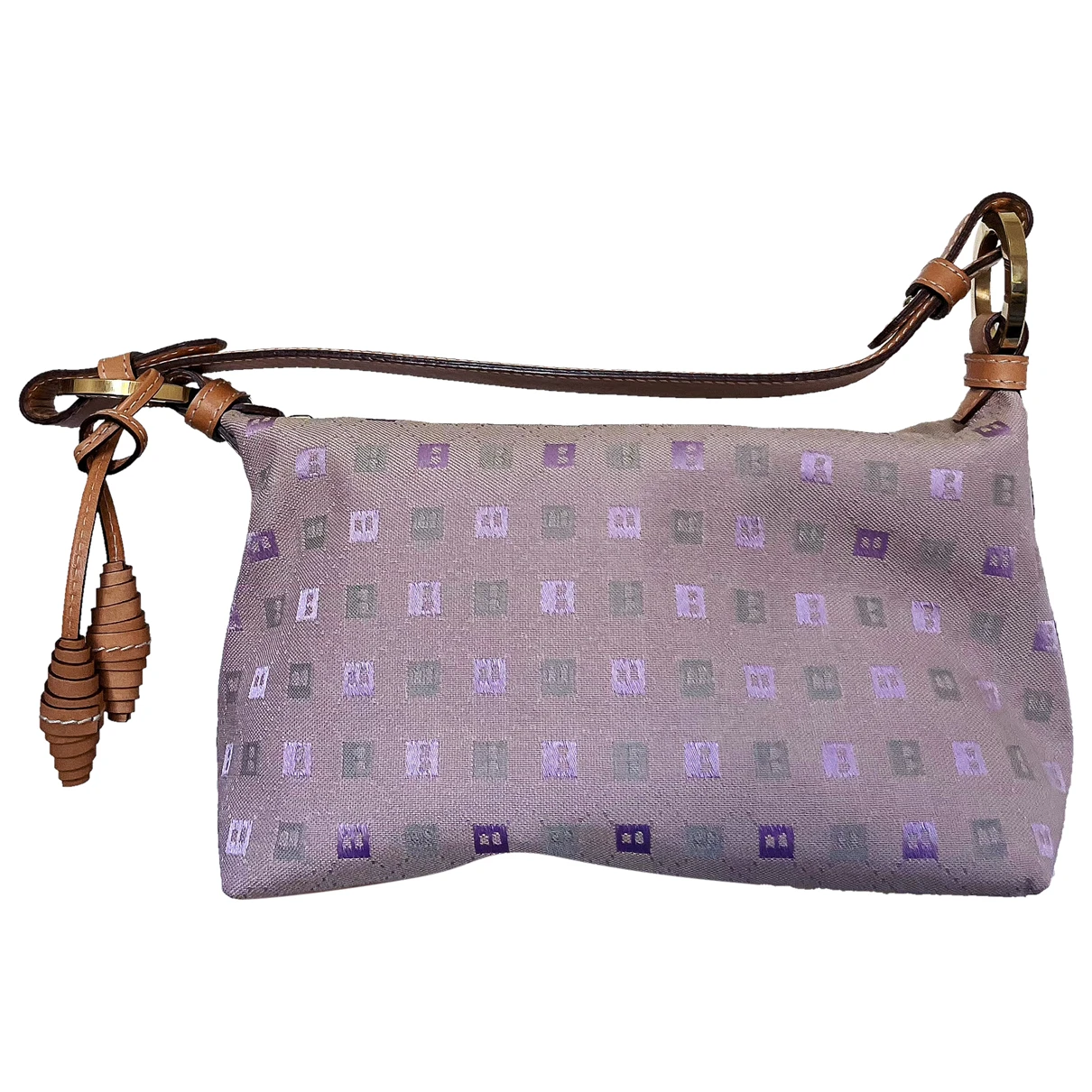 Pre-owned Bally Cloth Tote In Purple