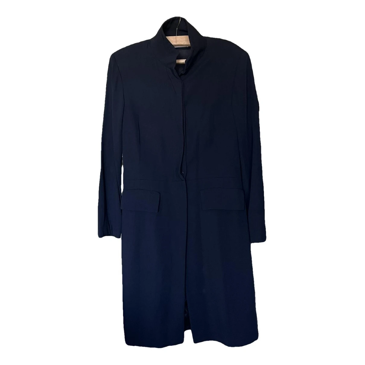 Pre-owned Atos Lombardini Coat In Blue