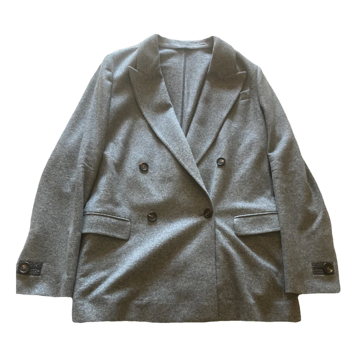 Pre-owned Brunello Cucinelli Cashmere Blazer In Grey