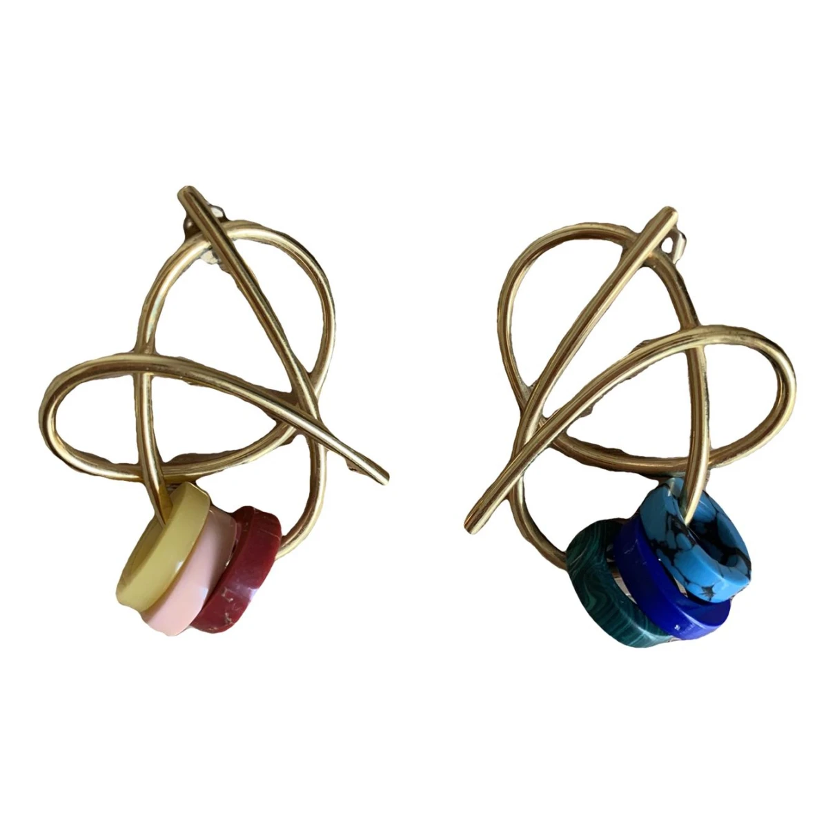 Pre-owned Joanna Laura Constantine Earrings In Gold