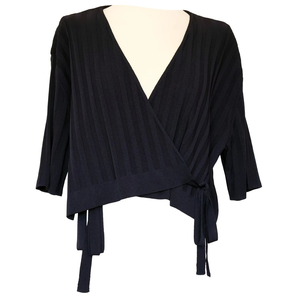 Pre-owned Le 17 Septembre Cardigan In Navy