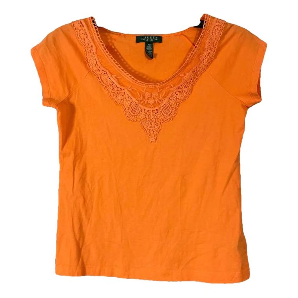 Pre-owned Lauren Ralph Lauren T-shirt In Orange
