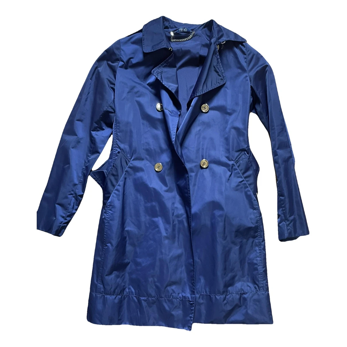 Pre-owned Liujo Trench Coat In Blue