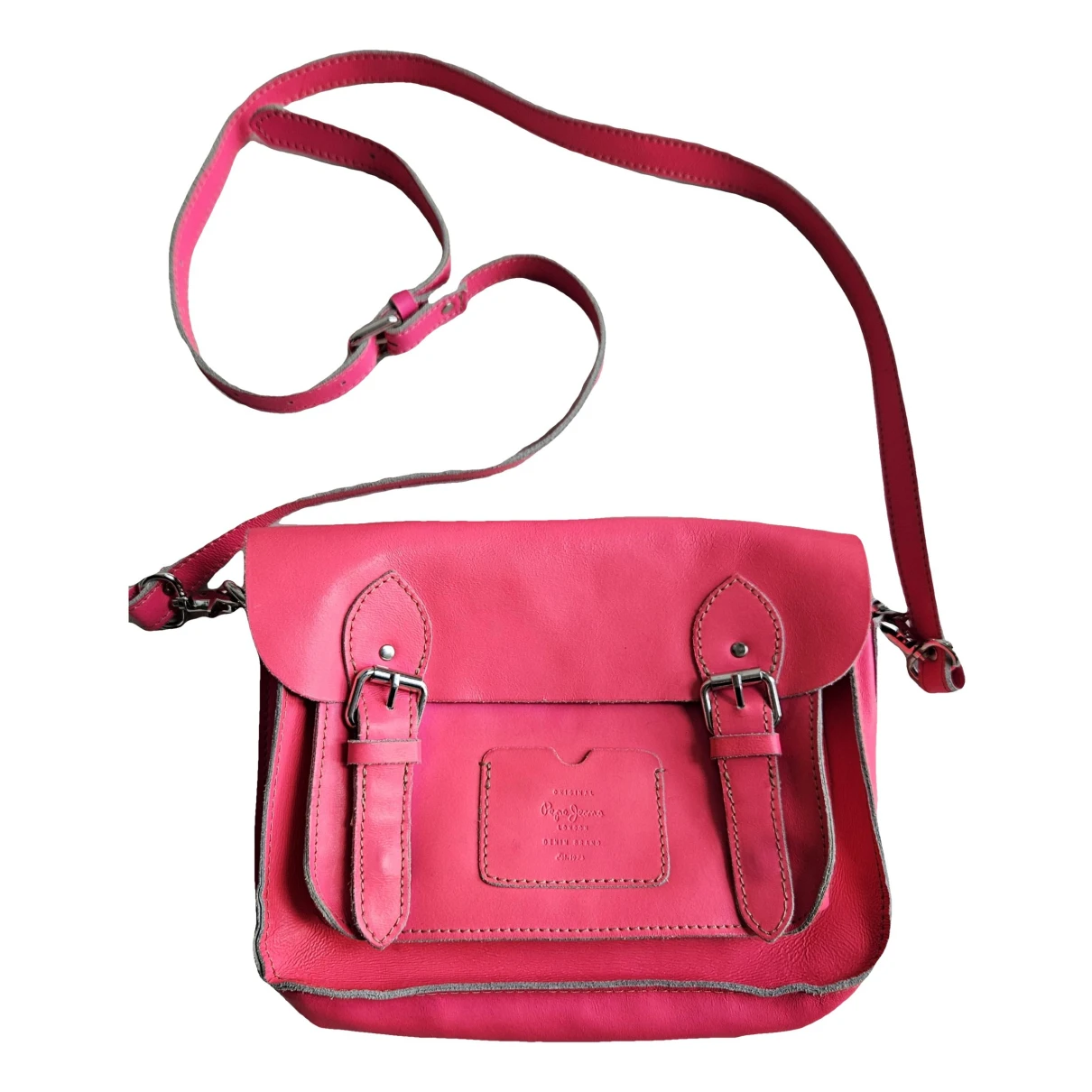 Pre-owned Pepe Jeans Leather Satchel In Pink