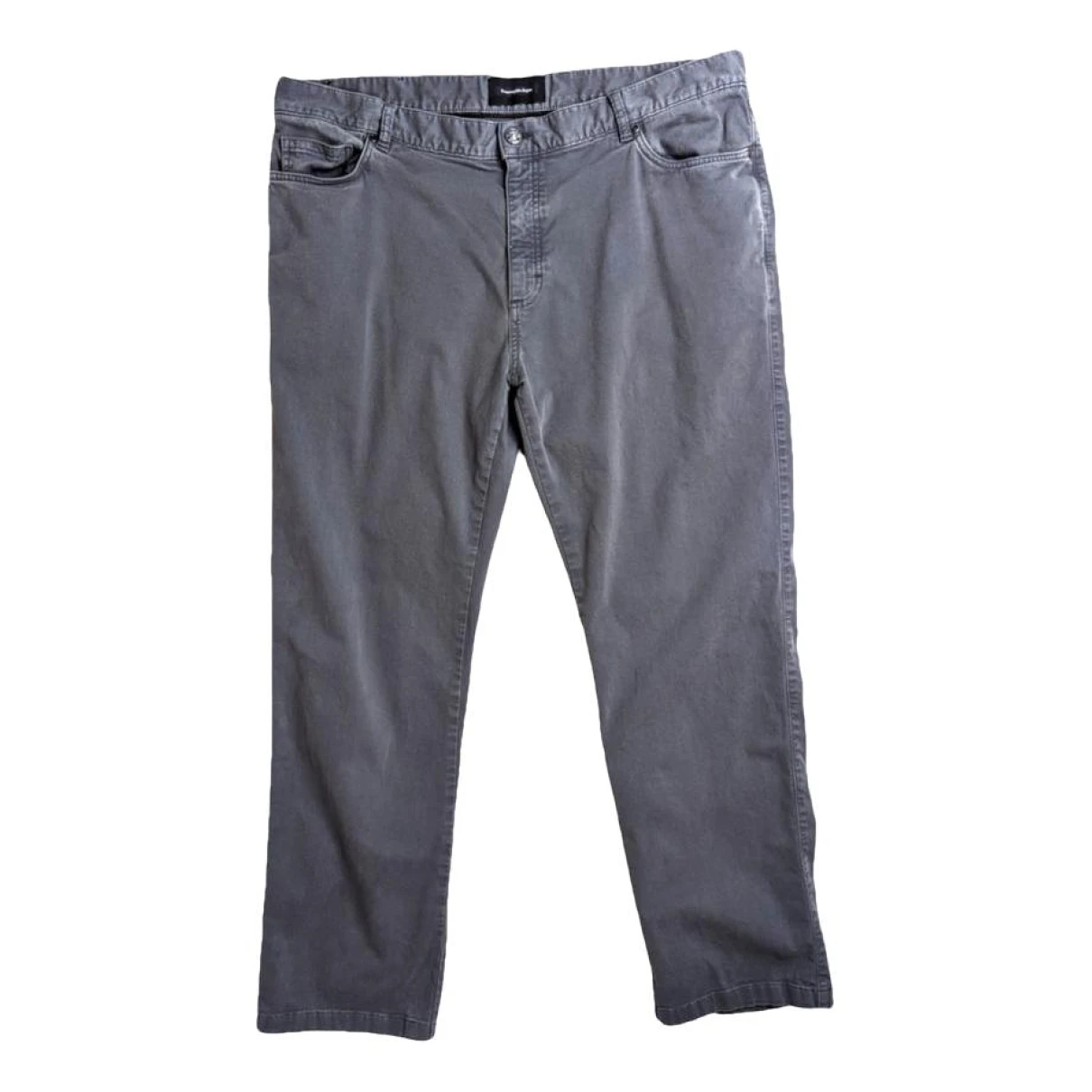 Pre-owned Ermenegildo Zegna Straight Jeans In Grey