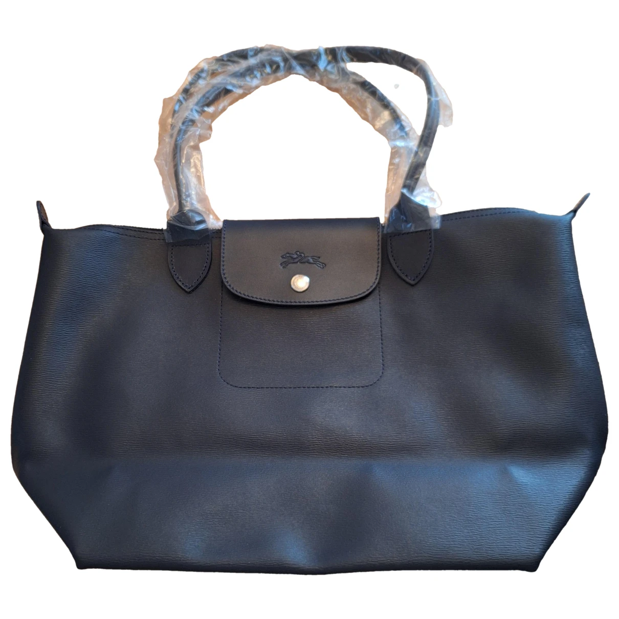 Pre-owned Longchamp Pliage Tote In Blue