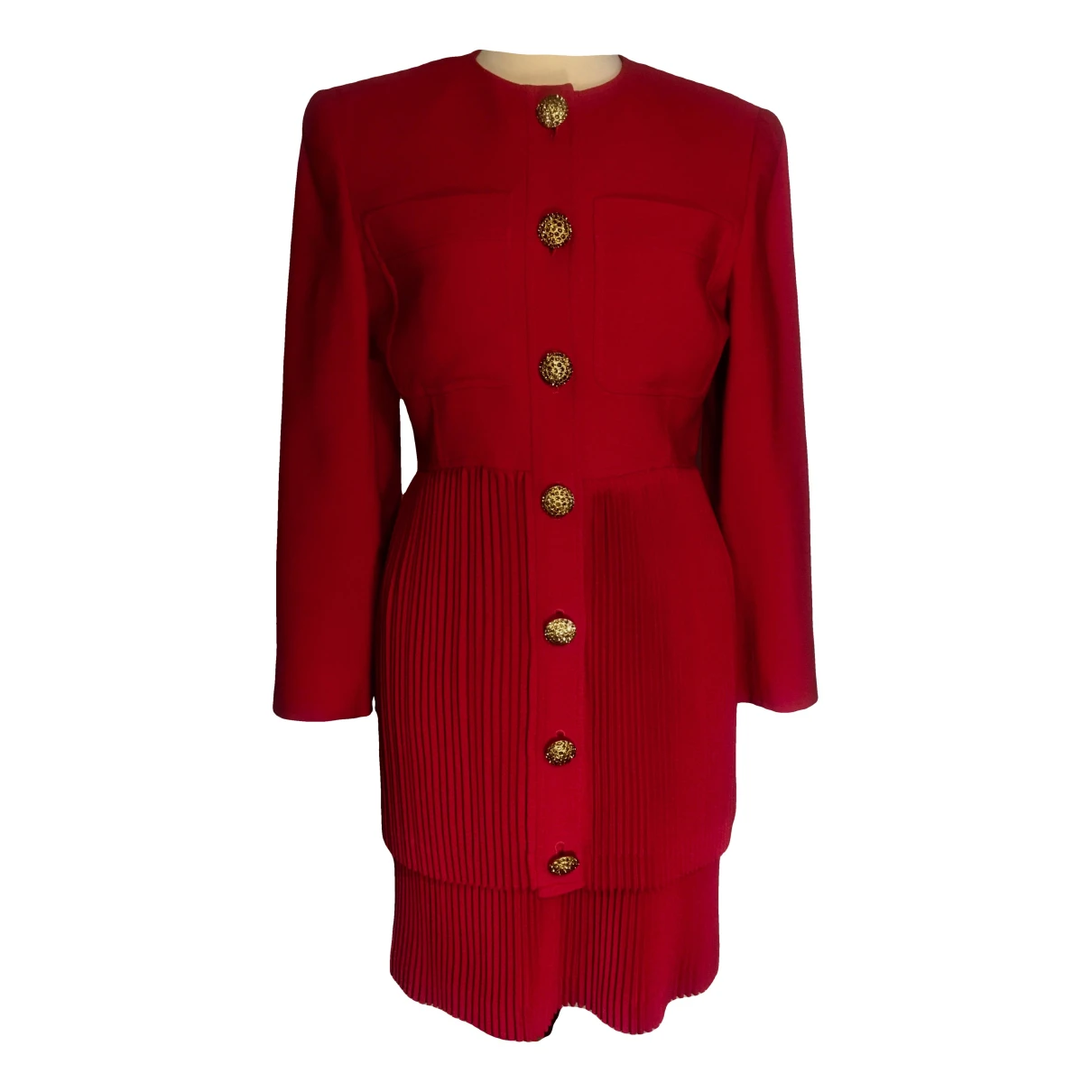 Pre-owned Valentino Suit Jacket In Red