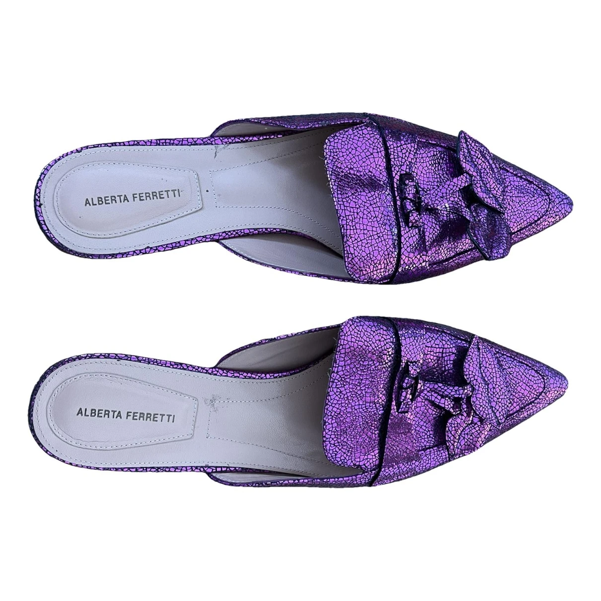 Pre-owned Alberta Ferretti Leather Ballet Flats In Other