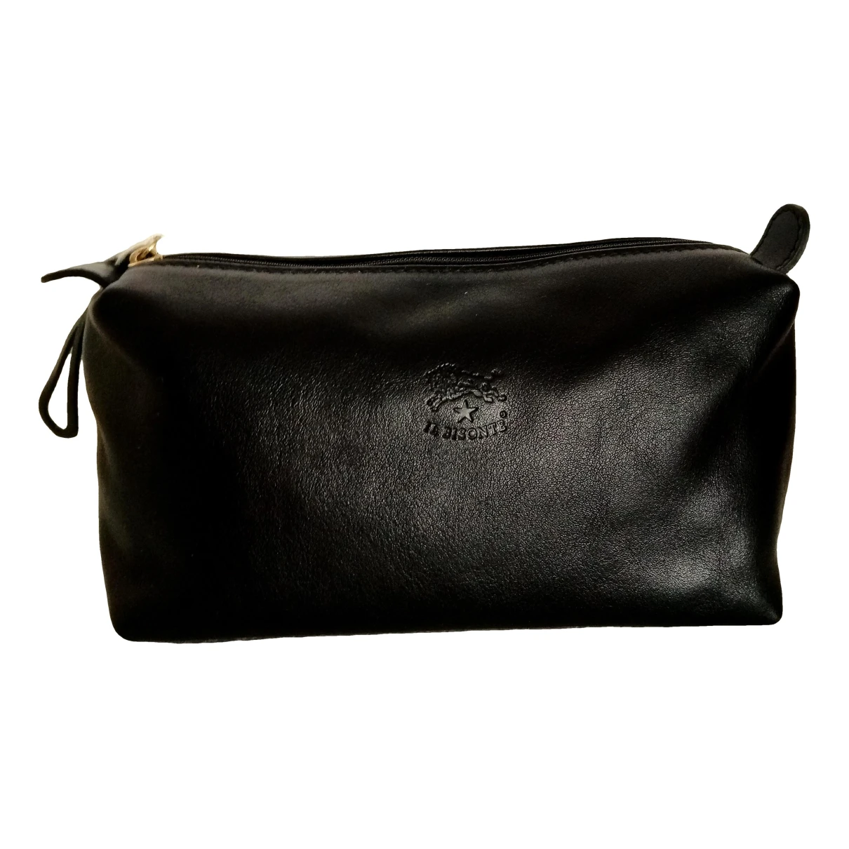 Pre-owned Il Bisonte Leather Purse In Black