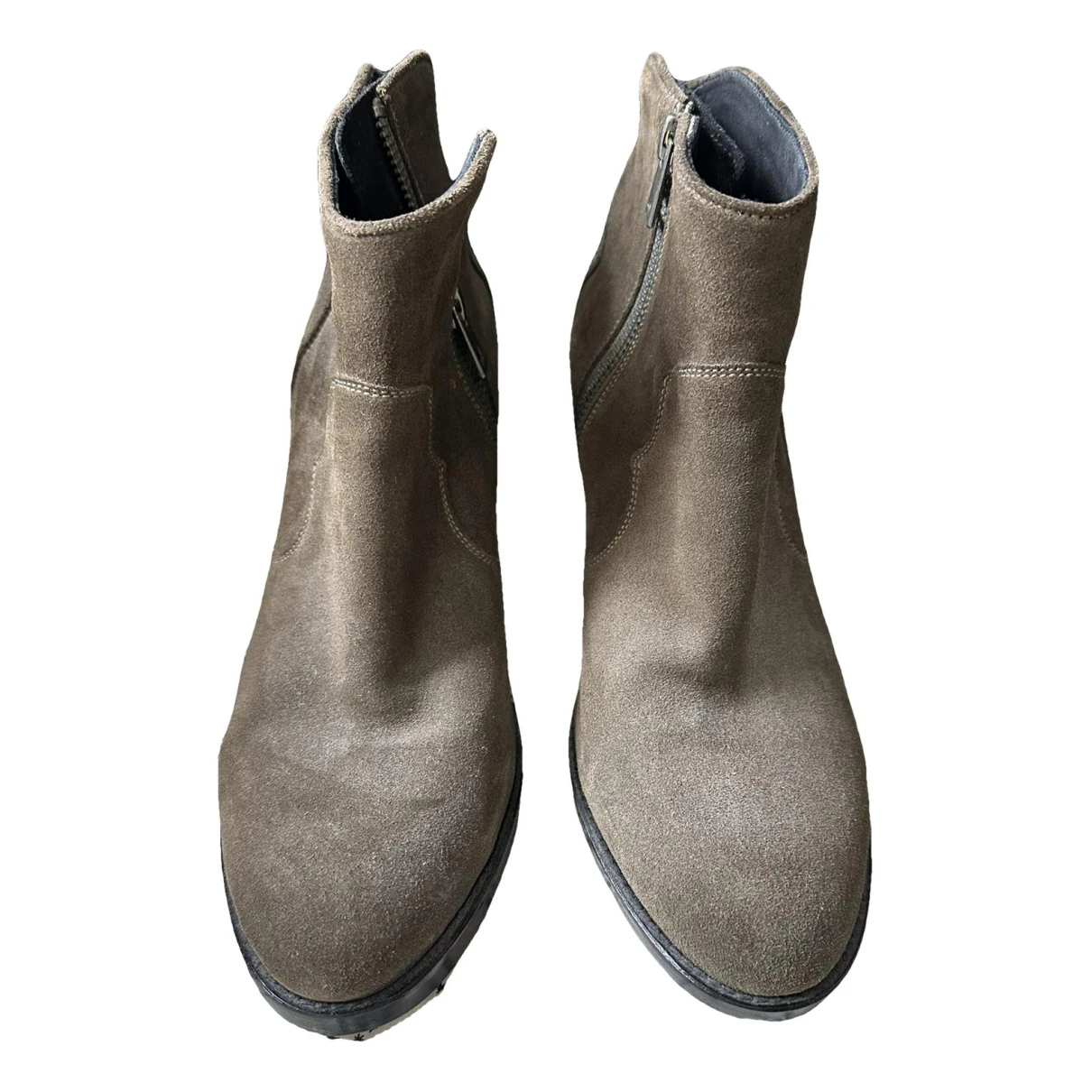 Pre-owned Zadig & Voltaire Molly Boots In Brown